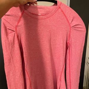 Lululemon Salmon pink long sleeve top